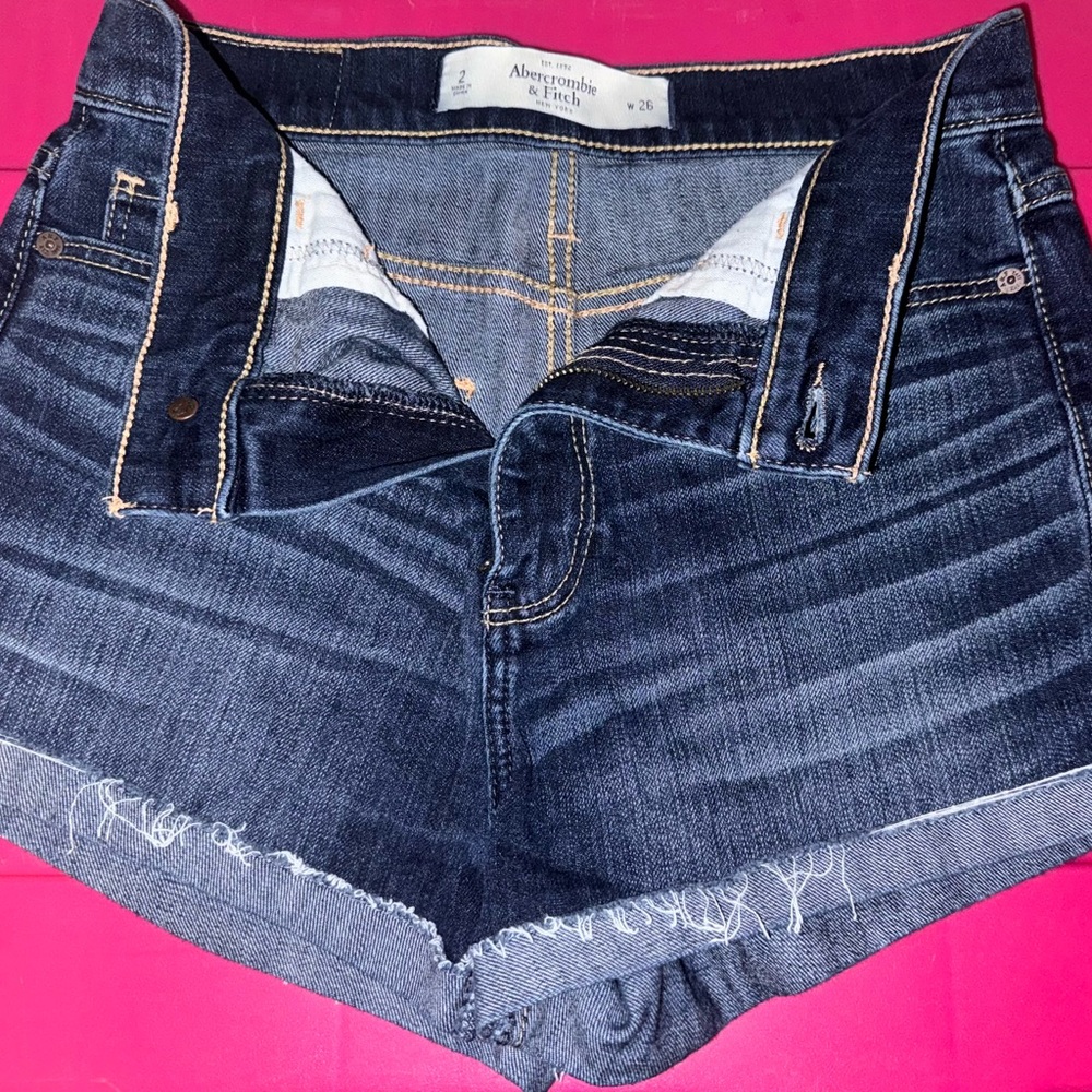Women's Abercrombie & Fitch Blue Denim Shorts
